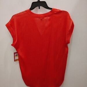 Vince Camuto Vibrant Coral Red   Blouse
